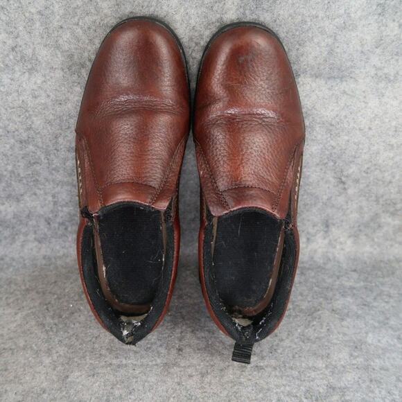 Roper Shoes Womens 7 Slip On Casual Moc Leather Performance Brown Work Comfort - Picture 6 of 15